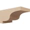 Ekena Millwork 4"W x 8"D x 4"H Wide Newport Rough Cedar Woodgrain TimberThane Corbel, Primed Tan CORUR04X08X04NEWRCPR - alternate 1